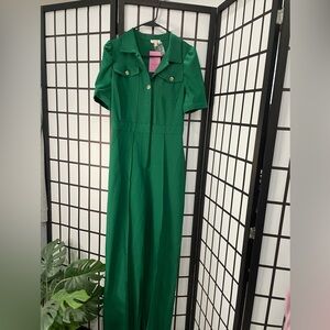 Chic Green Midi Dress